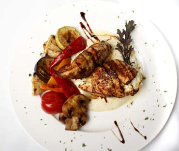 Pollo con Manzana Caramelizada